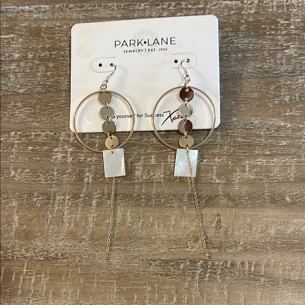 Park Lane Gold Geometric Hoop Earrings